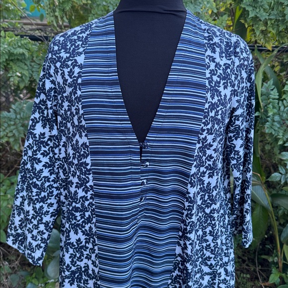 Thakoon blue and white tunic, TRR, size 4 - Picture 2 of 7